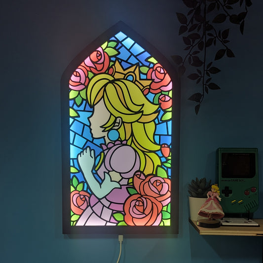 Vitrail de Peach Lumineux