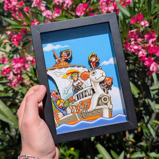 Mini Diorama One Piece : Going Merry et les Chapeau de Paille