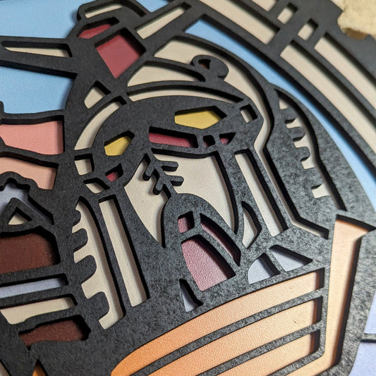 Plaque d'égout du Japon : Gundam de Matsue