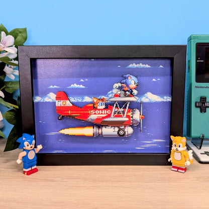 Mini Diorama : Avion de Sonic et Tails