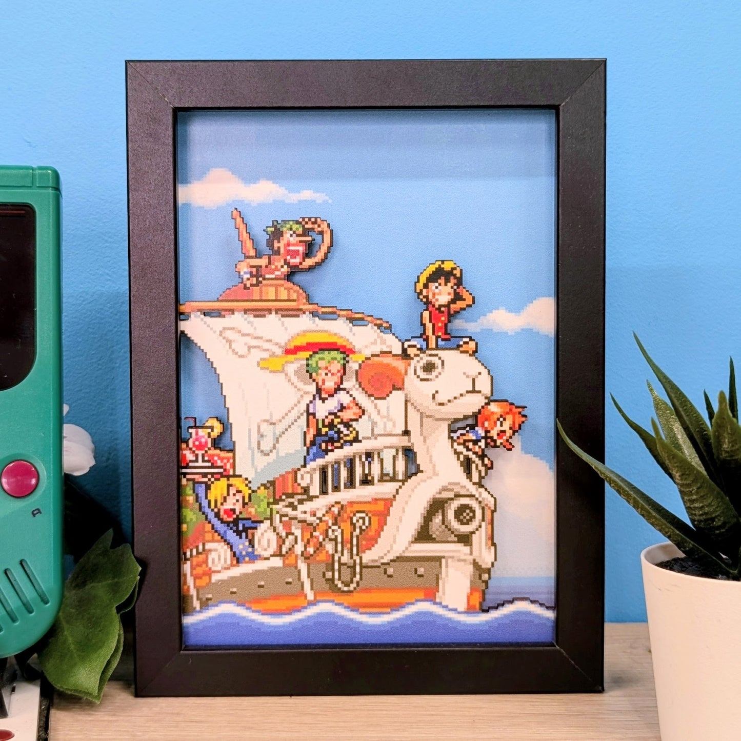 Mini Diorama One Piece : Going Merry et les Chapeau de Paille