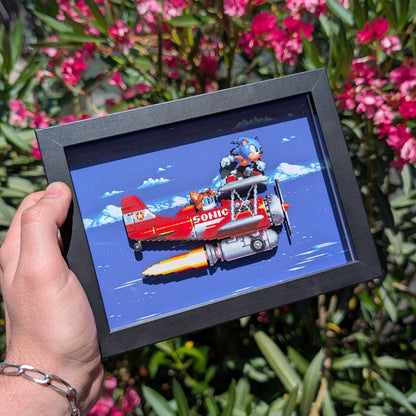 Mini Diorama : Avion de Sonic et Tails