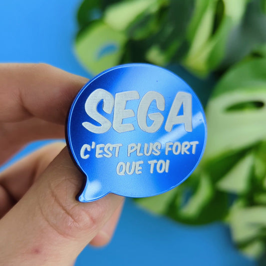 Broche "C'est plus fort que toi"