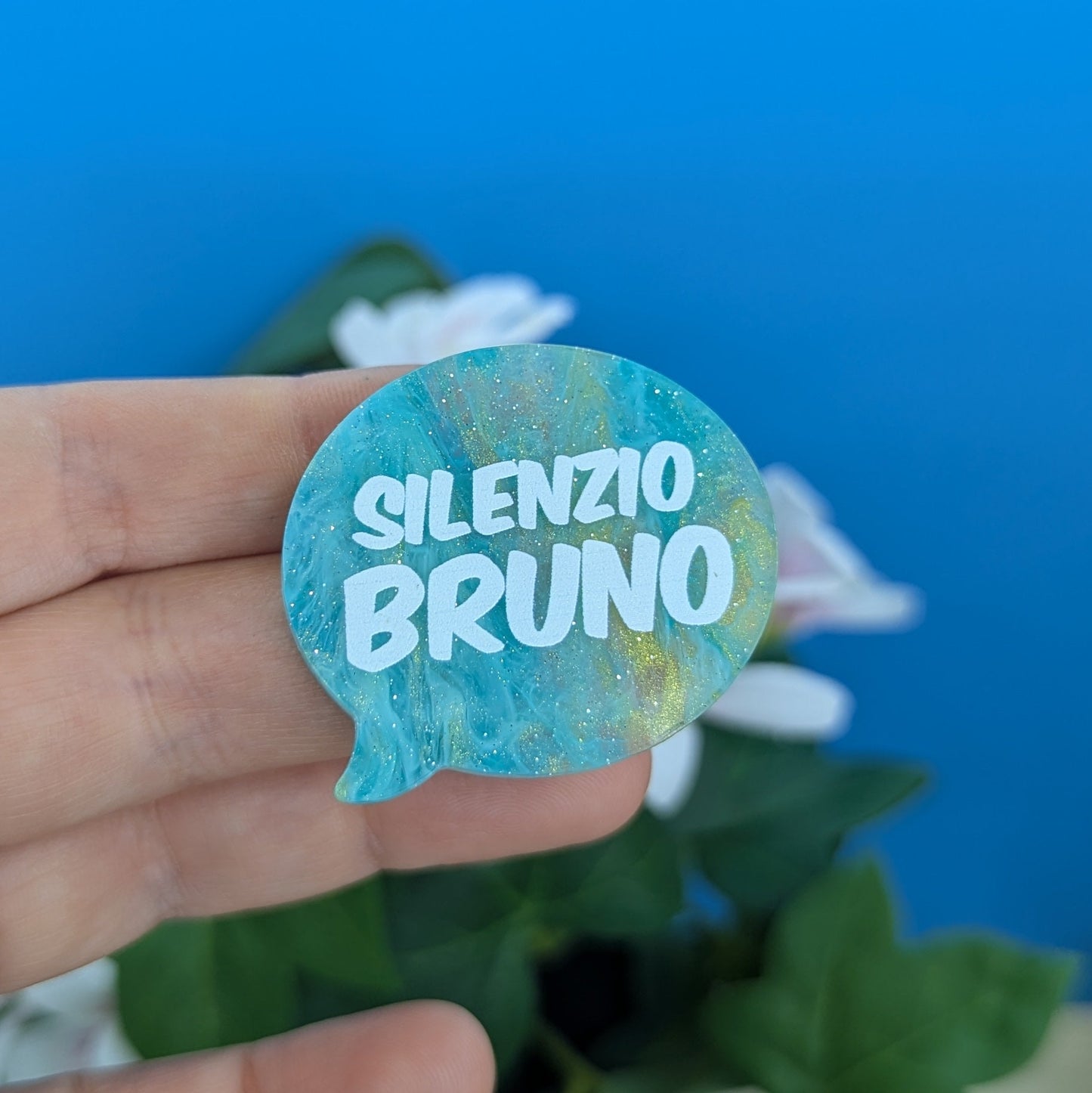 Broche "Silenzio Bruno"