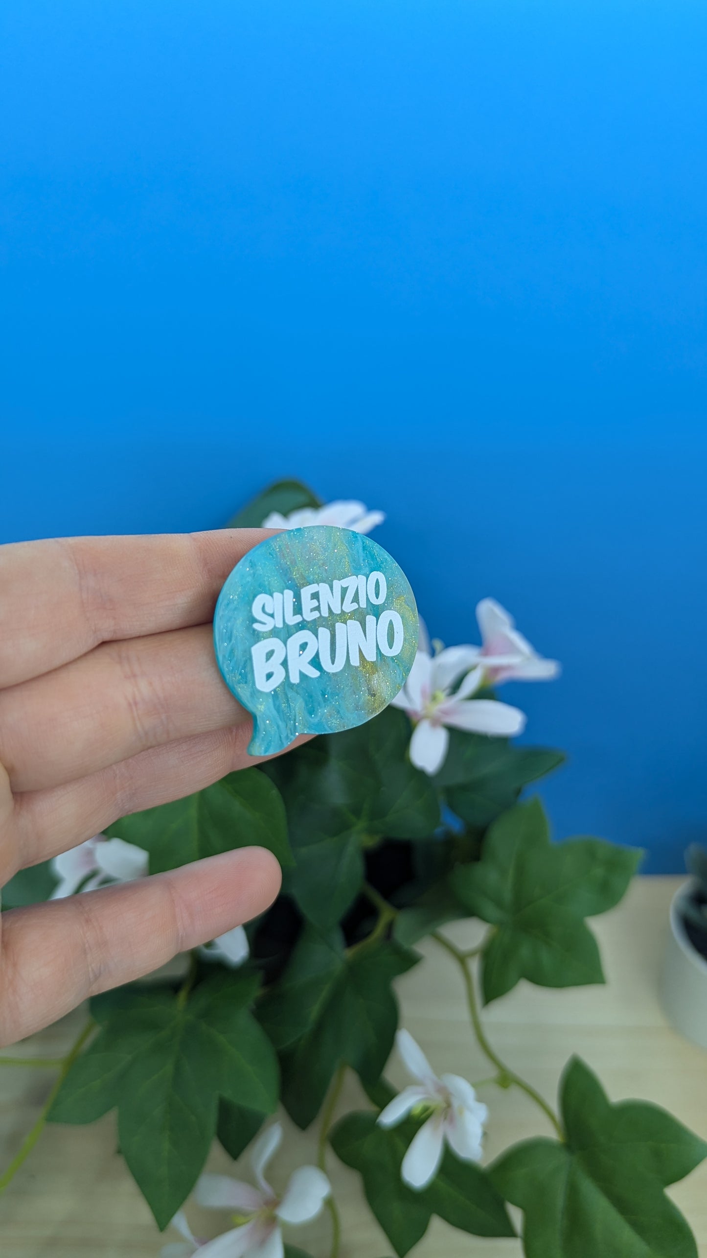 Broche "Silenzio Bruno"