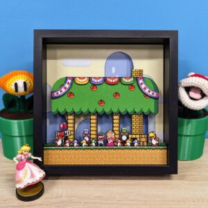 PopCut - Shadowbox diorama Retro Gaming Super Mario World Super Nintendo